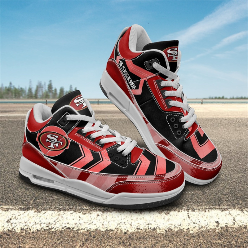 Men's San Francisco 49ers Air Jordan 3 Sneakers/Shoes 001